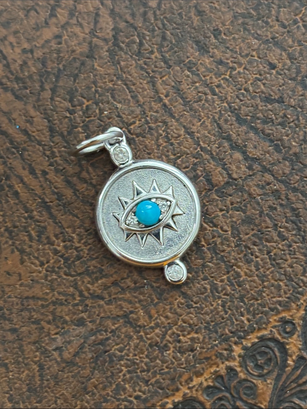 Monica Rich Kosann Sterling Silver Evil Eye Pendant/Charm